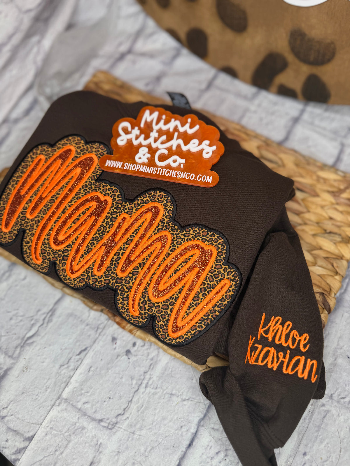Leopard Luxe Mama Sweatshirt