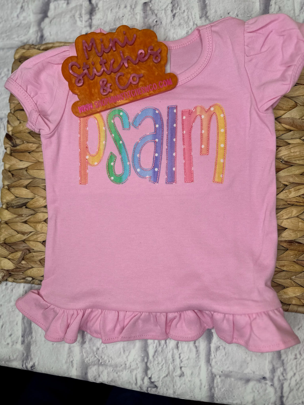 Rainbow Dots Monogram T-Shirt