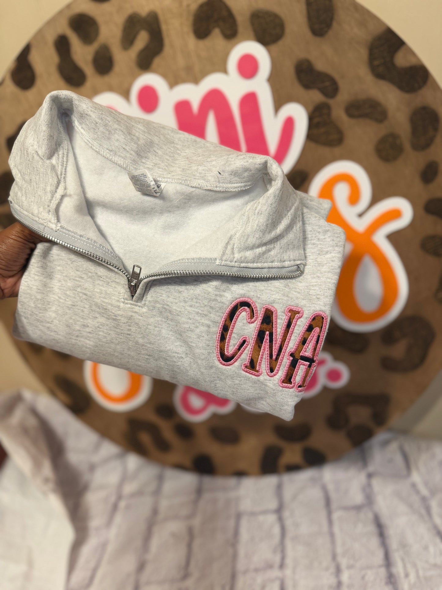 READY TO SHIP - SMALL CNA Quarterzip