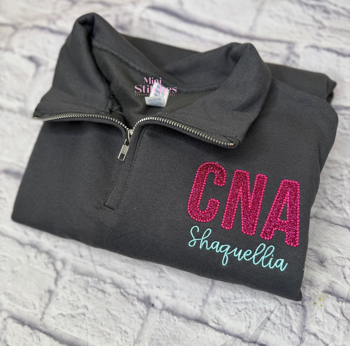 Glitter Pearl Quarterzip