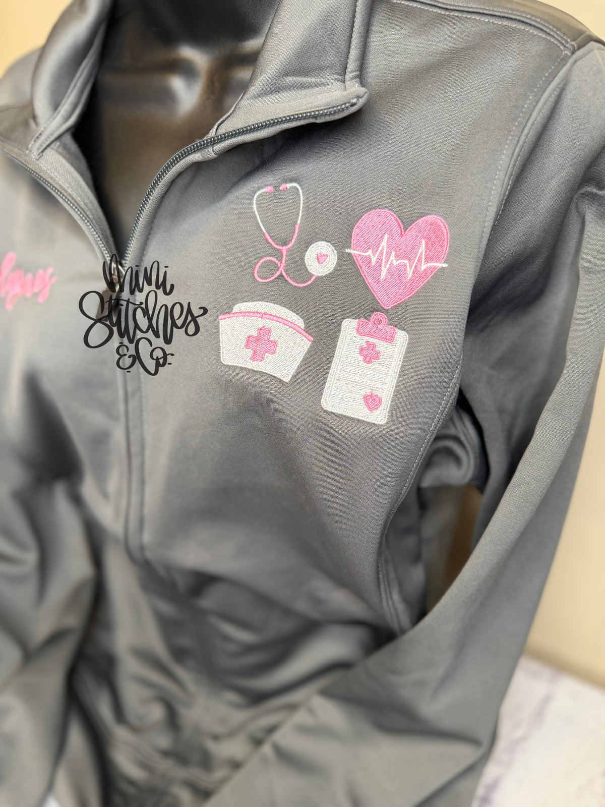 Personalized Healthcare Icons Full Zip Jacket