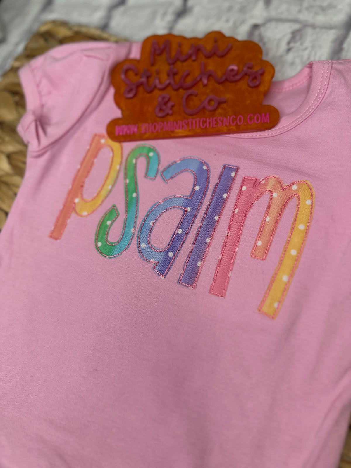 Rainbow Dots Monogram T-Shirt