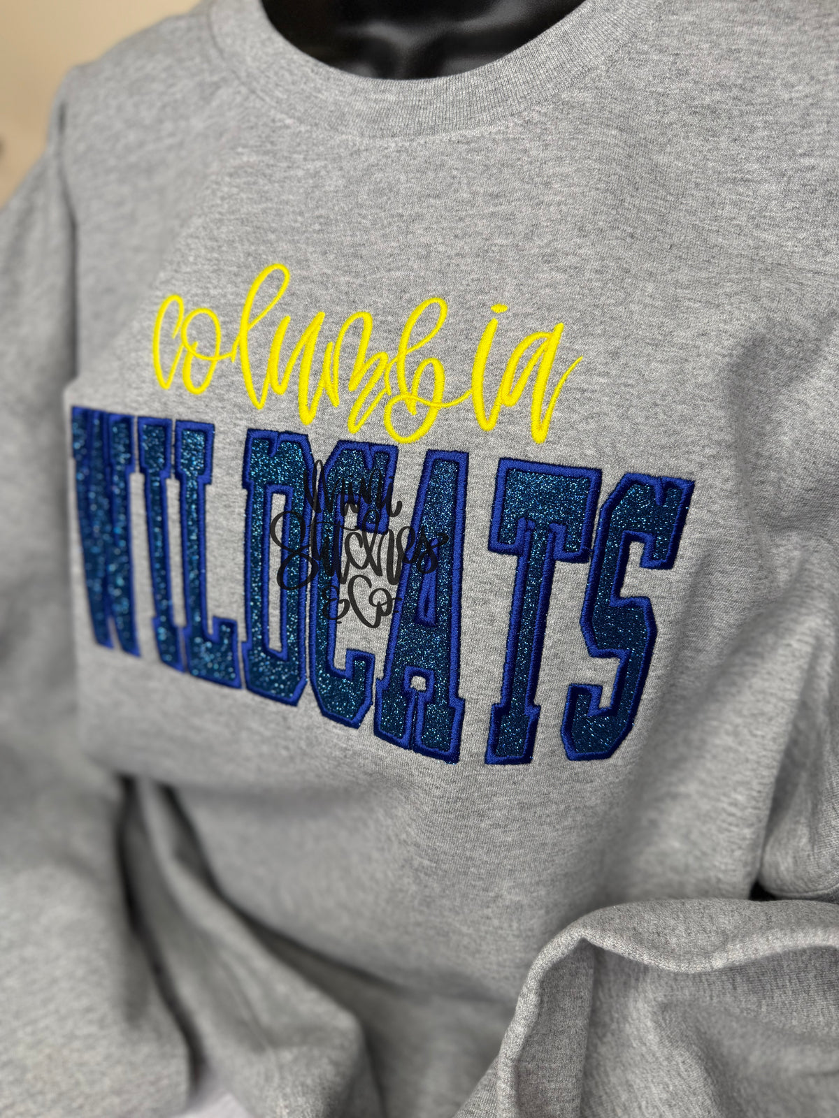 Personalized Script Mascot Sweatshirt - ANY SCHOOL + MASCOT
