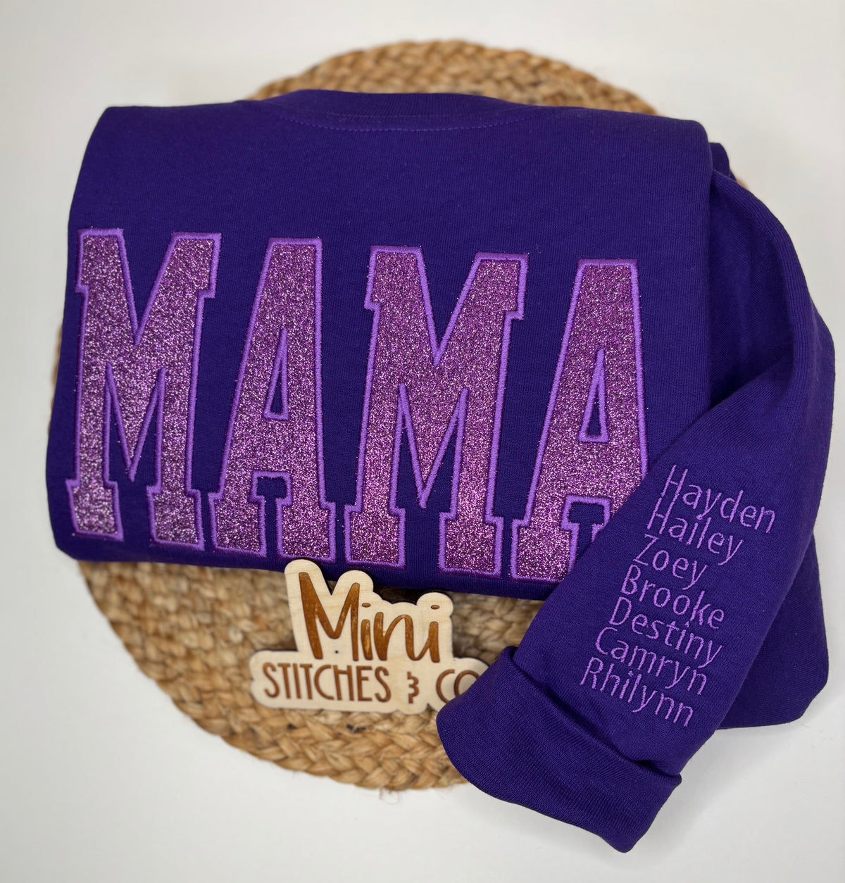 Glitter Title Sweatshirt | MAMA, GRANNY, NANA
