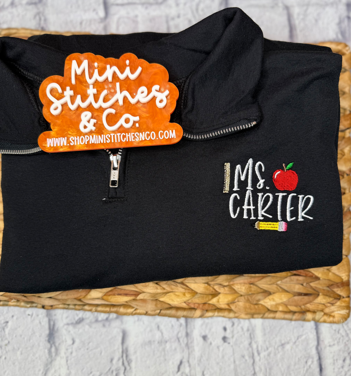 Personalized Teacher Icon Quarterzip