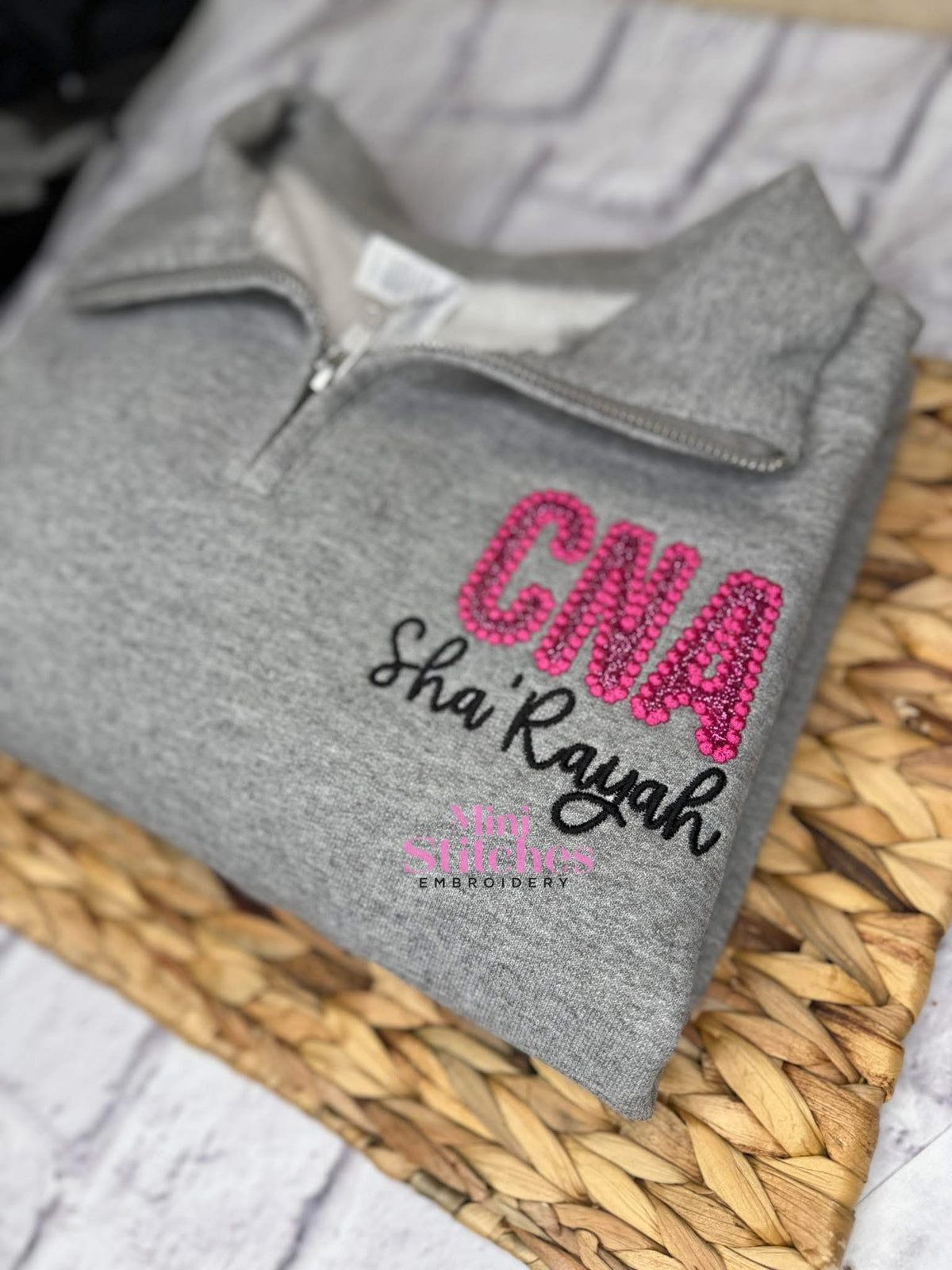 Glitter Pearl Quarterzip