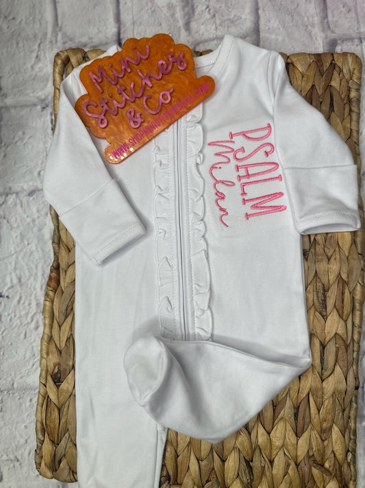Personalized Ruffle Sleeper