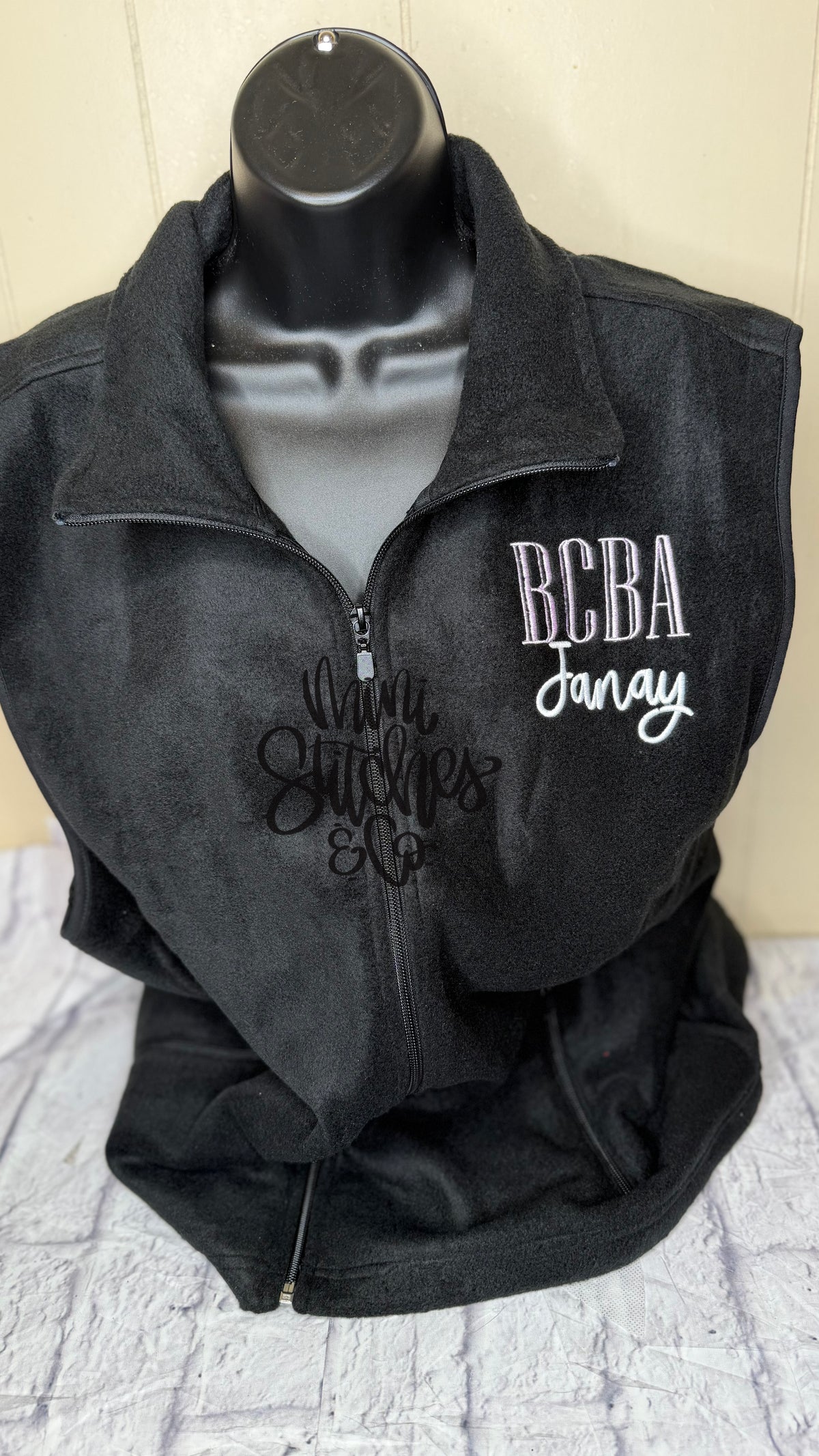 Personalized Credential Fleece Vest