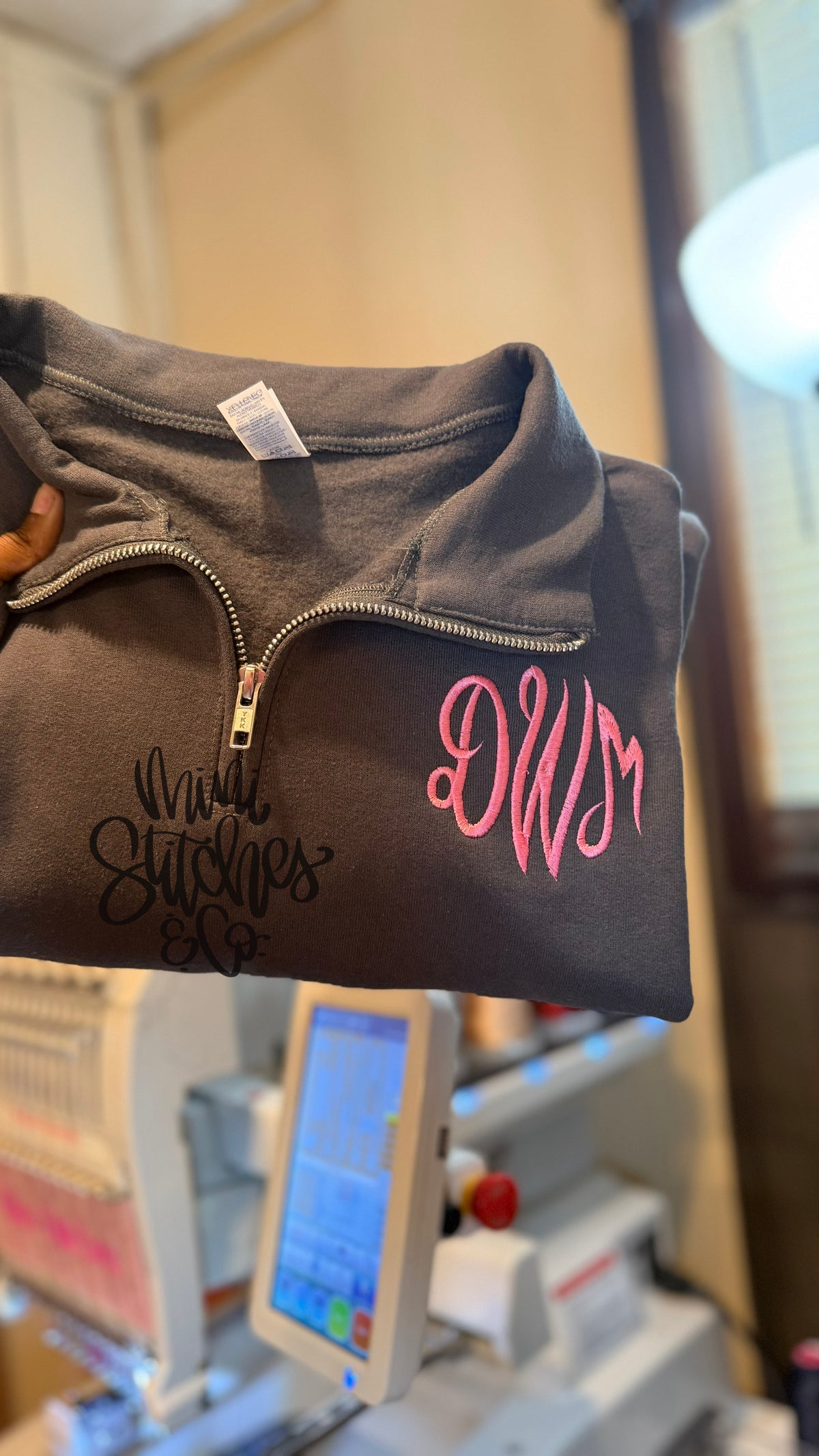 Monogrammed Quarterzip