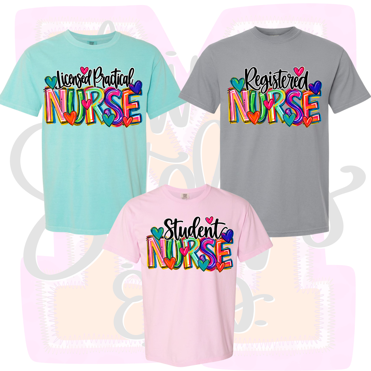 Color Pop Nursing Graphic Tee