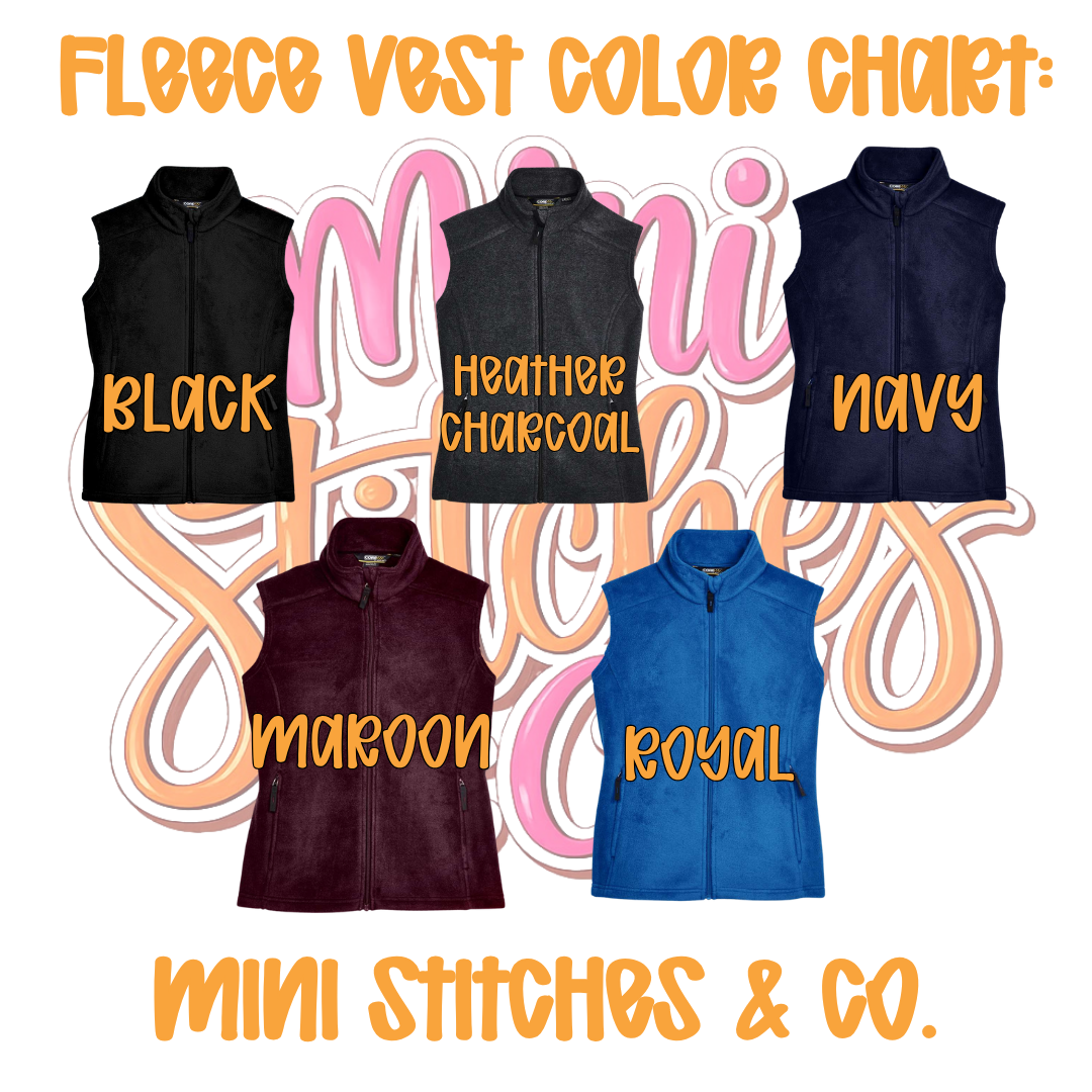 Personalized Credential Fleece Vest